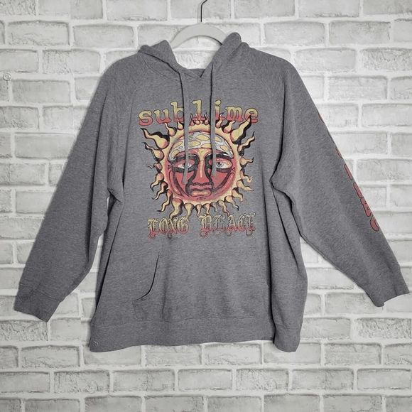 Beach Heather Gray Fleece Hoodie - Picture 2 of 2